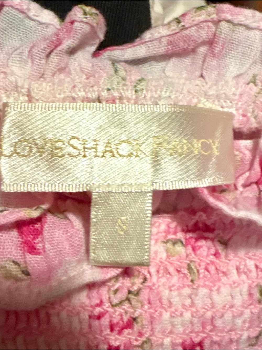 LoveShackFancy Pink Floral Ruffle Dress - Picture 2 of 2